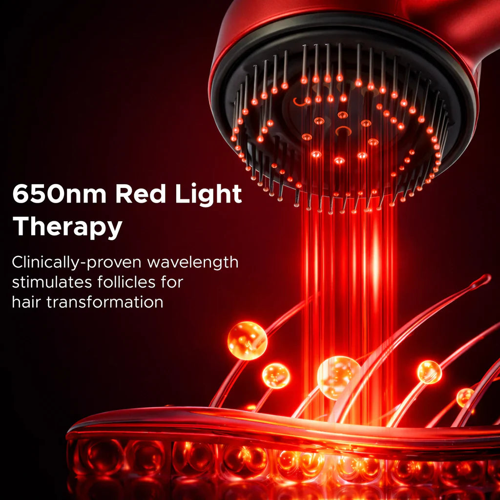 3-1 Red Light Therapy Scalp Massager | 6 Months Warranty | Upgraded ( Buy 1 Get 1 Free Limited Time Offer )